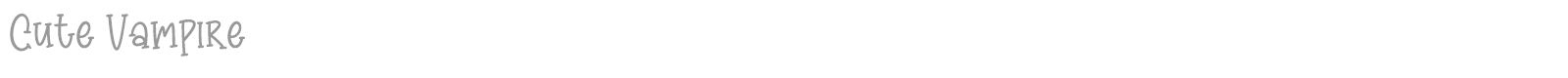 Cute Vampire font preview